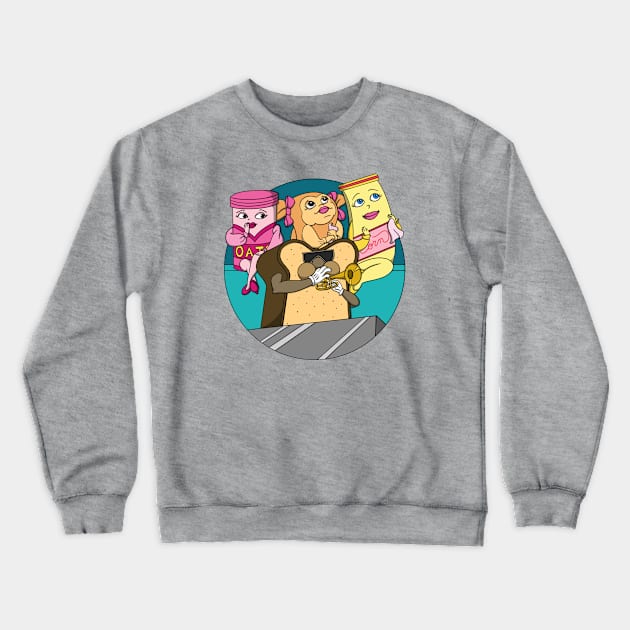 Cereal Sisters Crewneck Sweatshirt by Mouse Magic with John and Joie